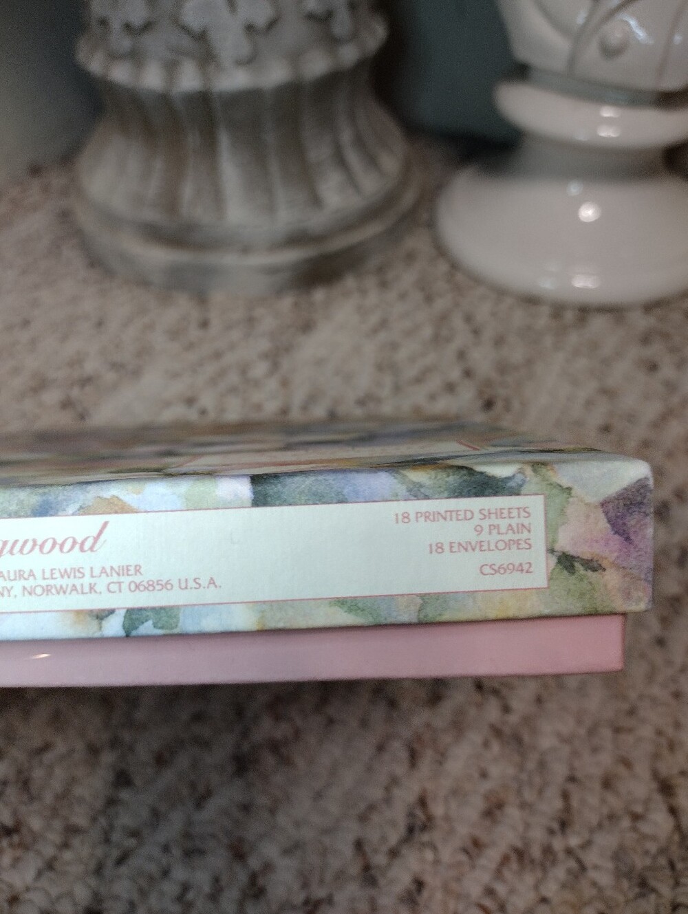 Creative Papers Vintage Dogwood By Laura Lewis Lanier Boxed Stationary Set - Picture 4 of 5